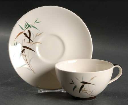 Bamboo Flat Cup & Saucer Set