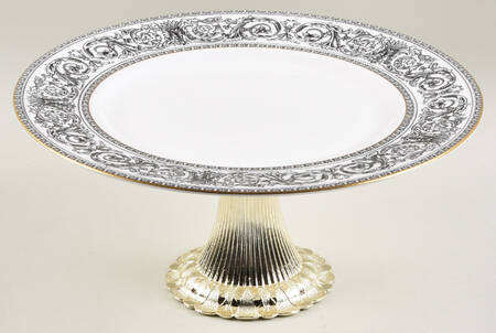 Baronet Cake Stand with 4"-5" Metal Pedestal  Hc