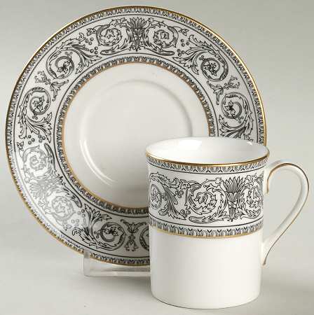 Baronet Flat Demitasse Cup & Saucer Set