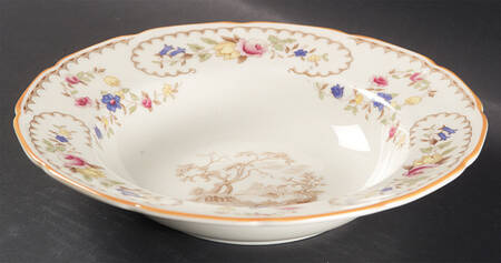 The Beaufort (Center Design) Rim Soup Bowl