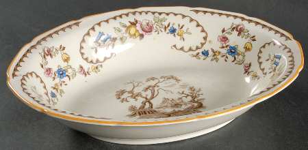 The Beaufort (Center Design) 10" Oval Vegetable Bowl