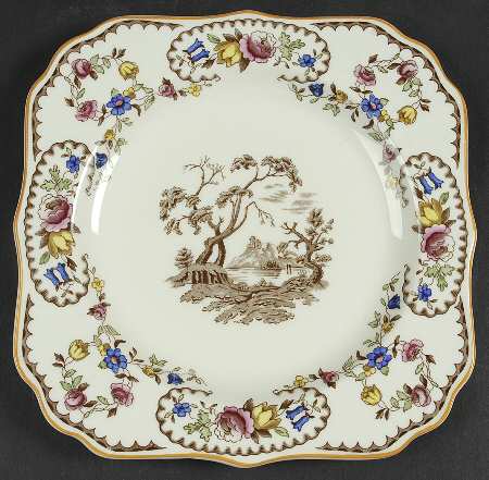 The Beaufort (Center Design) Square Salad Plate