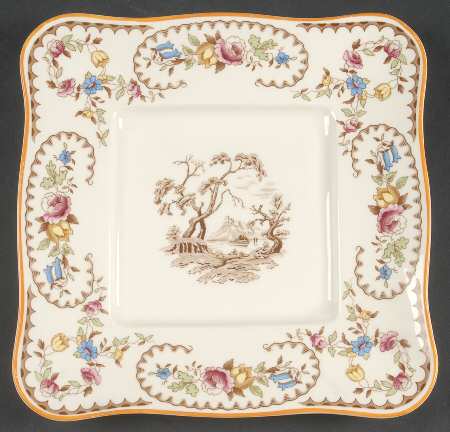 The Beaufort (Center Design) Square Cake Plate