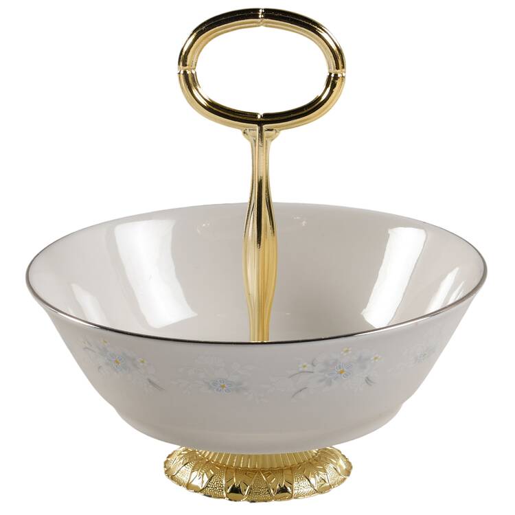 Bedford 6"-7" Handled Footed Nut Dish HC