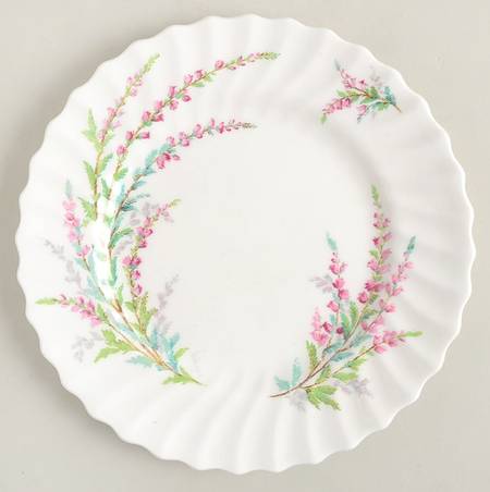 Bell Heather (Scalloped, No Trim) Salad Plate