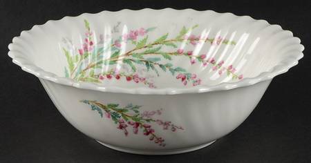 Bell Heather (Scalloped, No Trim) 9" Round Vegetable Bowl