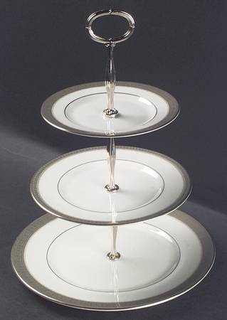 Belvedere 13 7/8"-14 1/4" 3-Tiered Serving Tray(DP,SP,BB) HC