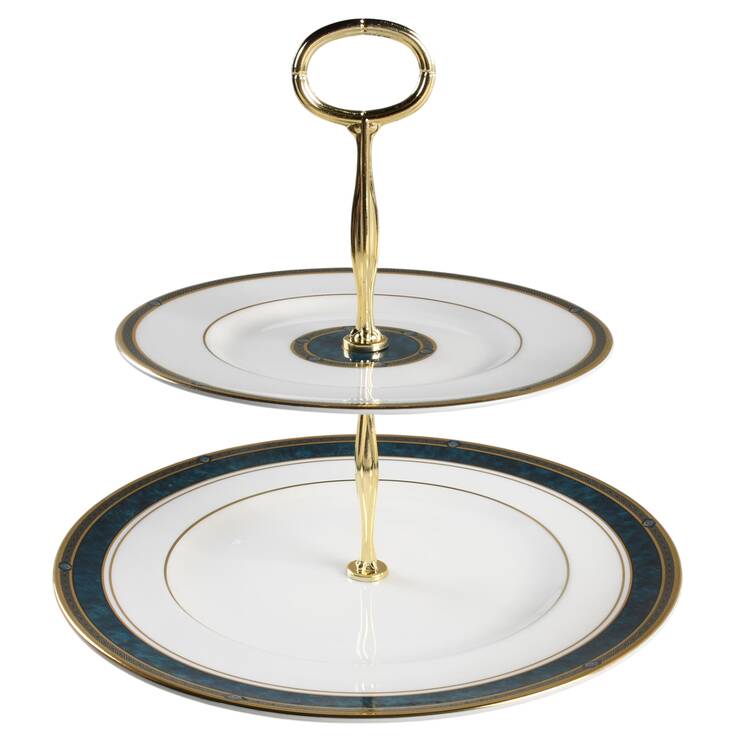 Biltmore 6 5/8"-10"  2 Tiered Serving Tray (Dp, Sp) HC