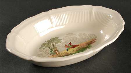Birbeck Print 9" Oval Vegetable Bowl