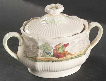 Birbeck Print Sugar Bowl & Lid