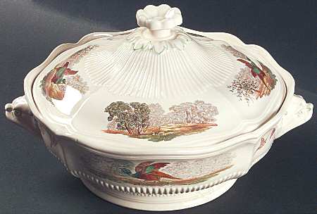Birbeck Print Round Covered Vegetable