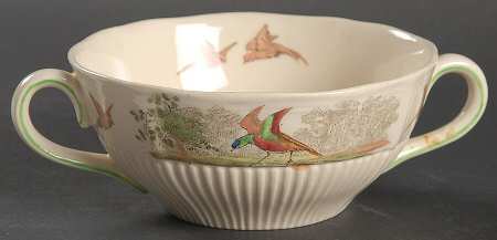 Birbeck Print Flat Cream Soup Bowl