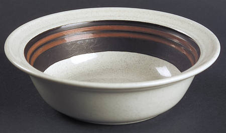 Bistro Brown Rim Fruit/Dessert (Sauce) Bowl