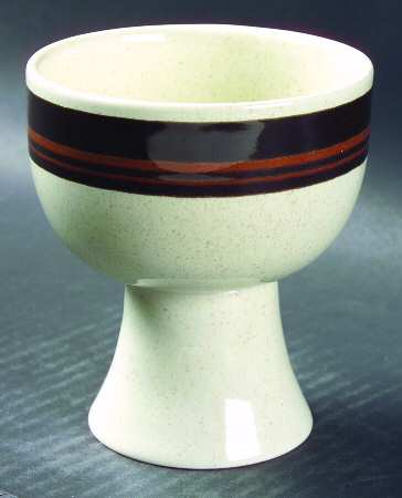 Bistro Brown China Goblet