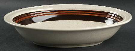 Bistro Brown 10" Oval Vegetable Bowl