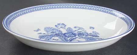Blue Botanic 10" Oval Vegetable Bowl