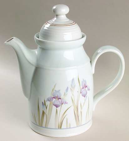 Blue Iris Coffee Pot & Lid