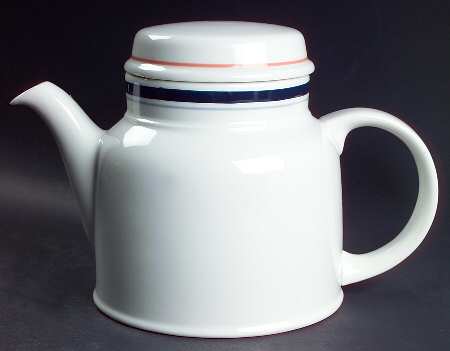Blue Line Teapot & Lid