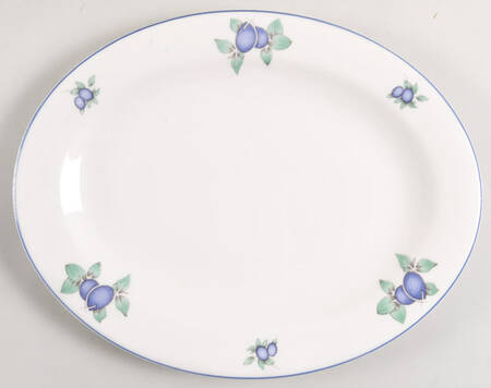 Blueberry 13" Oval Serving Platter