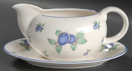 Blueberry Gravy Boat & Underplate