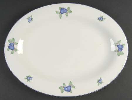 Blueberry 16" Oval Serving Platter