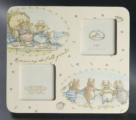 Brambly Hedge Double Frame-Holds 2" X 2"