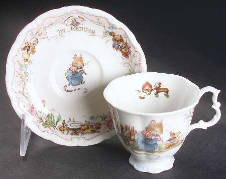 Brambly Hedge Footed Demitasse Cup & Saucer Set