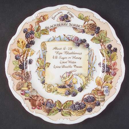 Brambly Hedge Recipe Plate