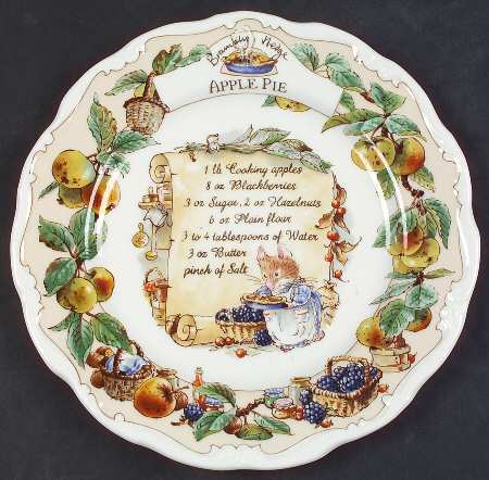 Brambly Hedge Recipe Plate
