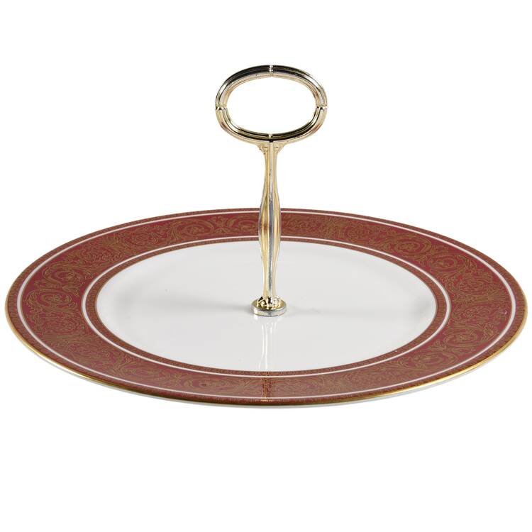 Buckingham Round Serving Plate with Center Handle (Dp) Hc