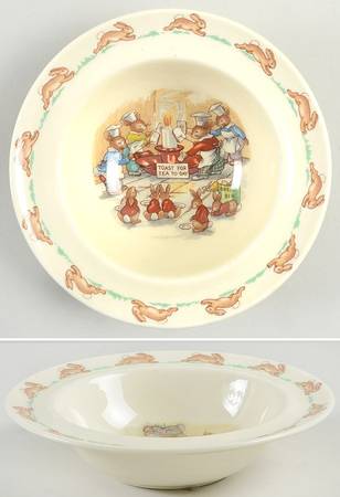 Bunnykins (Albion Shape) Rim Fruit/Dessert (Sauce) Bowl