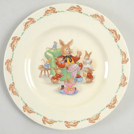 Bunnykins (Albion Shape) Dessert/Pie Plate