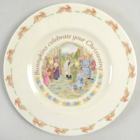 Bunnykins (Albion Shape) Christening Salad Plate
