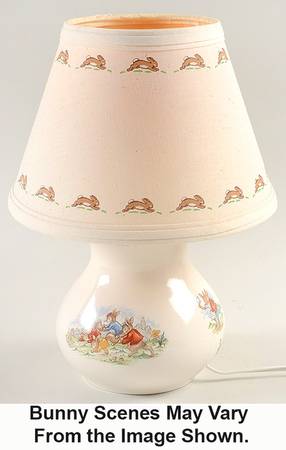 Bunnykins (Albion Shape) 13" Electric Lamp & Shade