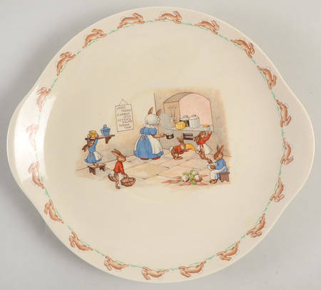 Bunnykins (Albion Shape) Handled Cake Plate