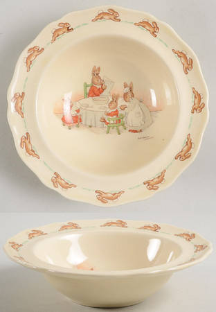 Bunnykins (Albion Shape) Wavy Rim Fruit/Dessert (Sauce) Bowl
