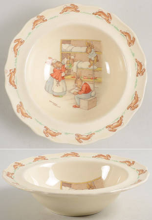 Bunnykins (Albion Shape) Wavy Rim Fruit/Dessert (Sauce) Bowl