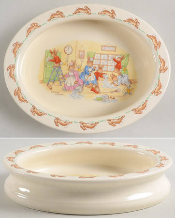 Bunnykins (Albion Shape) 8" Oval Baby Plate