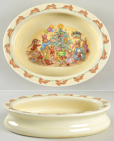 Bunnykins (Albion Shape) 8" Oval Baby Plate