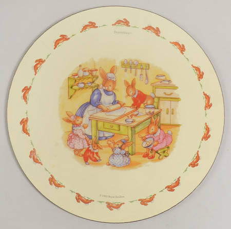Bunnykins (Albion Shape) Round Placemat with Cork Back