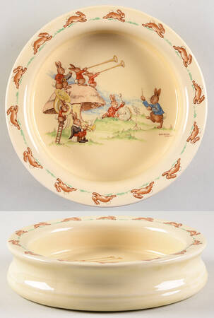 Bunnykins (Albion Shape) 7" Round Baby Plate