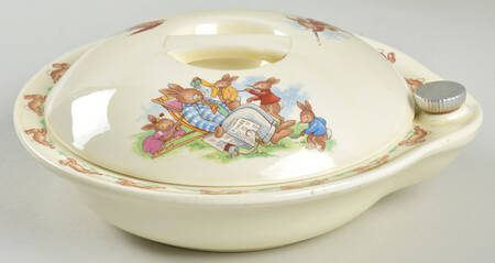 Bunnykins (Albion Shape) Hot Water Plate & Cover
