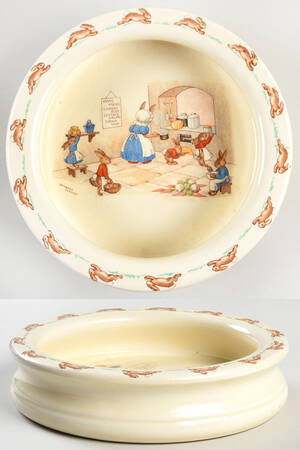 Bunnykins (Albion Shape) 7" Round Baby Plate