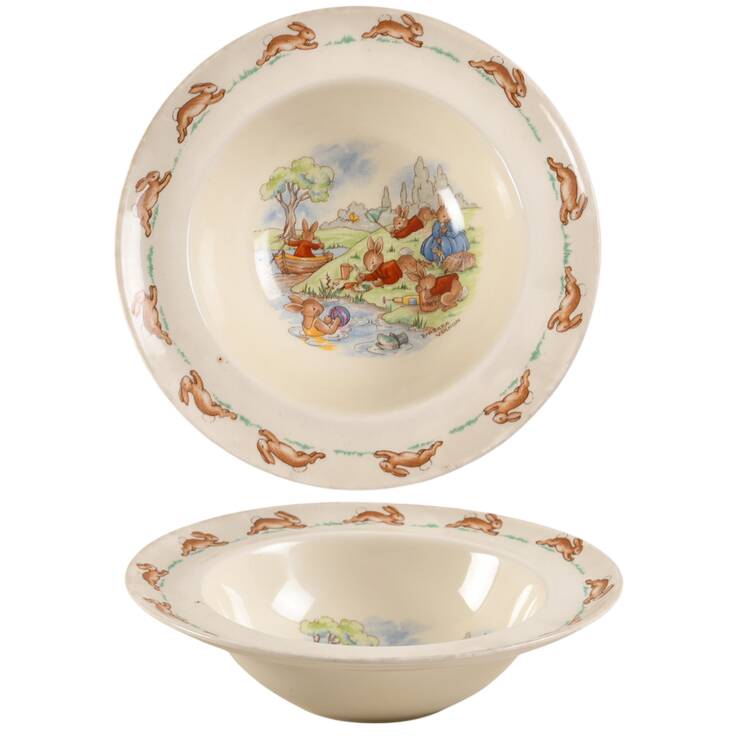 Bunnykins (Albion Shape) Rim Fruit/Dessert (Sauce) Bowl
