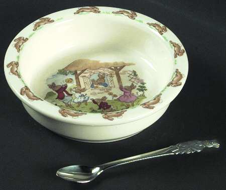 Bunnykins (Albion Shape) 2-Piece Nursery Set (Plate and Spoon)