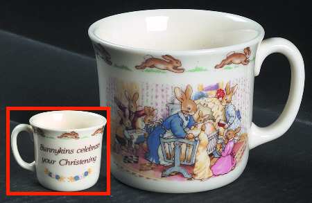 Bunnykins (Albion Shape) 1 Handle Hug a Mug Mug