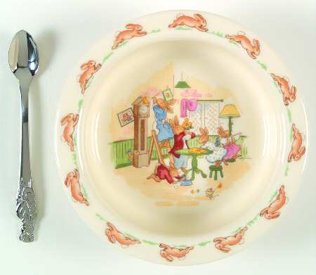 Bunnykins (Albion Shape) 2-Piece Nursery Set (Plate and Spoon)