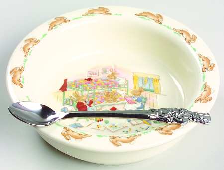 Bunnykins (Albion Shape) 2-Piece Nursery Set (Plate and Spoon)