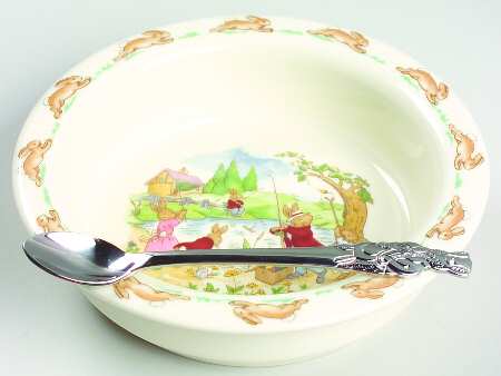 Bunnykins (Albion Shape) 2-Piece Nursery Set (Plate and Spoon)