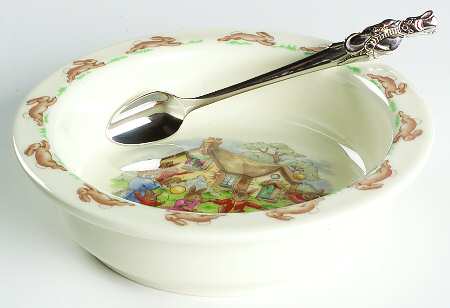 Bunnykins (Albion Shape) 2-Piece Nursery Set (Plate and Spoon)